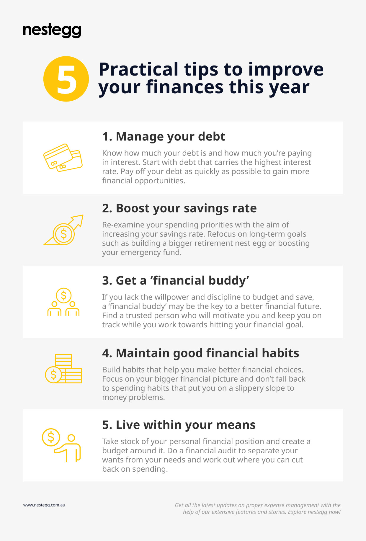 5 ways to improve your finances this financial year