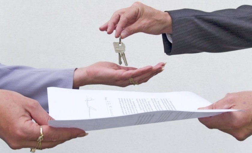 Property contract and keys